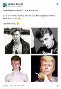 Bowie tweet