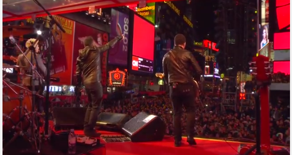 Bruce & U2 @ Times Square
