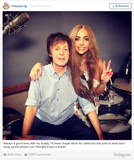 Gaga, Paul McCartney 