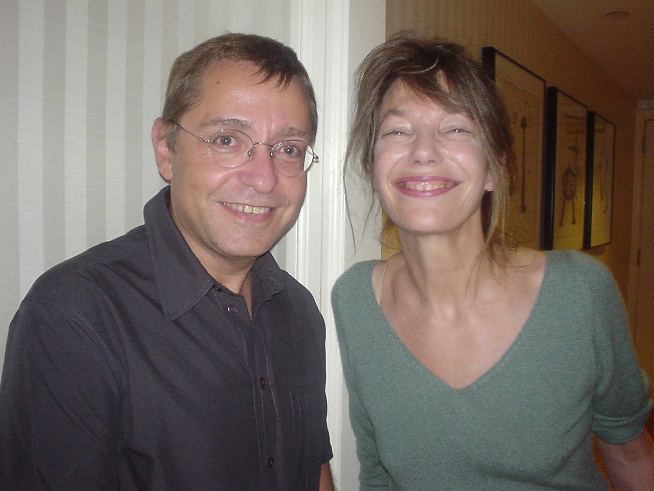 Jane Birkin et Olivier Gluzman