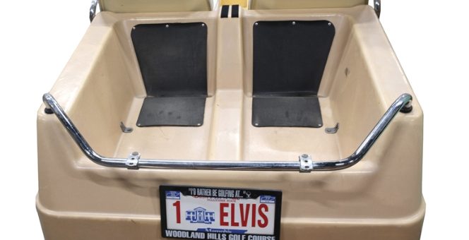 Elvis golf cart