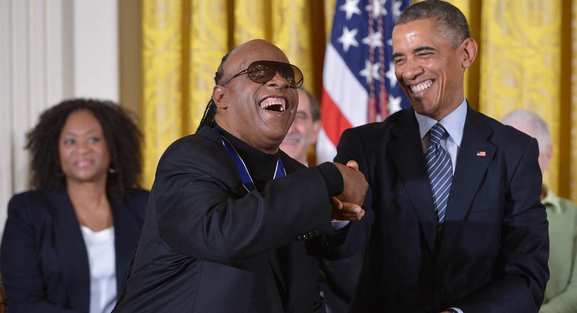Barack Obama Stevie Wonder
