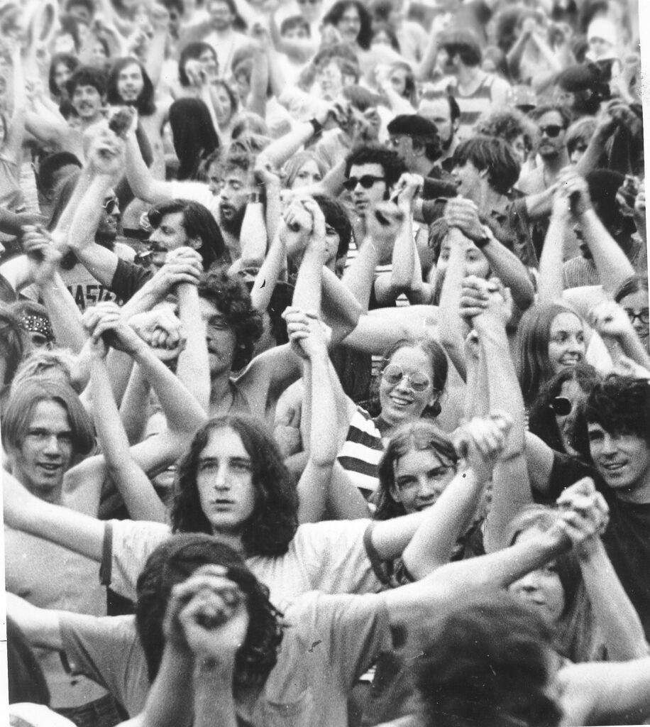 crowd in Ann Arbor 1970