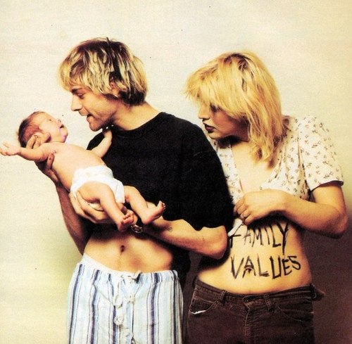 Kurt Cobain en famille