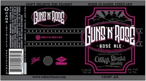 gunsnrosé beer label