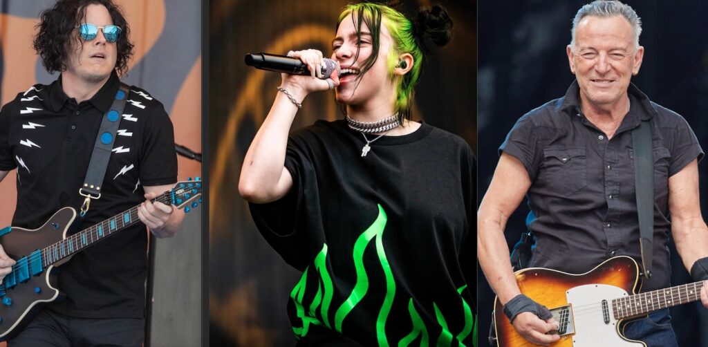 Jack White Billie Eilish Bruce Springsteen