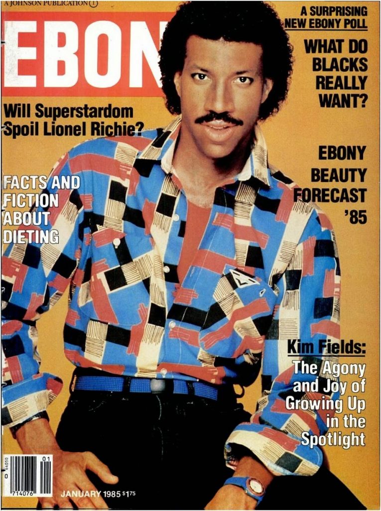 lionel richie ebony magazine interview 1985